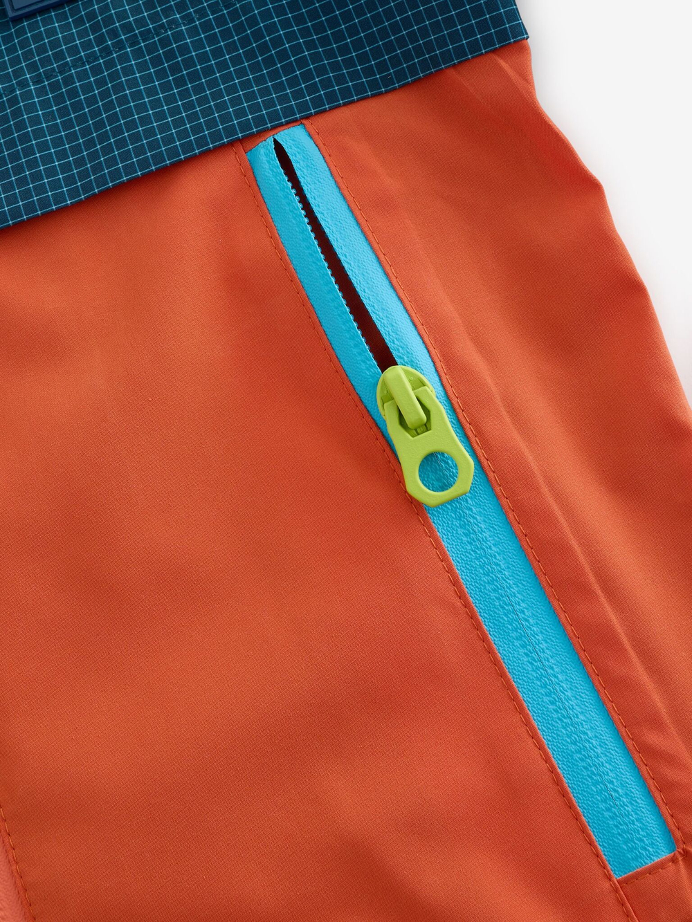 Куртка непромокаемая с капюшоном для мальчика Next Q61-761, Синий, Оранжевый