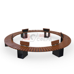 Скамейка Лира радиусная