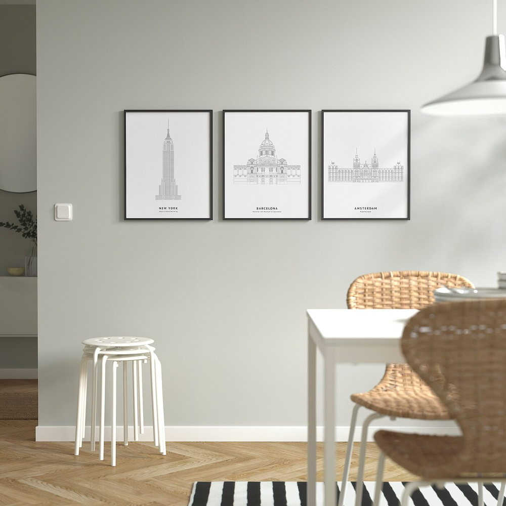 IKEA BILD  (ИКЕА БИЛД)  -  Плакат, Национальный музей искусств Барселоны, 40x50 см