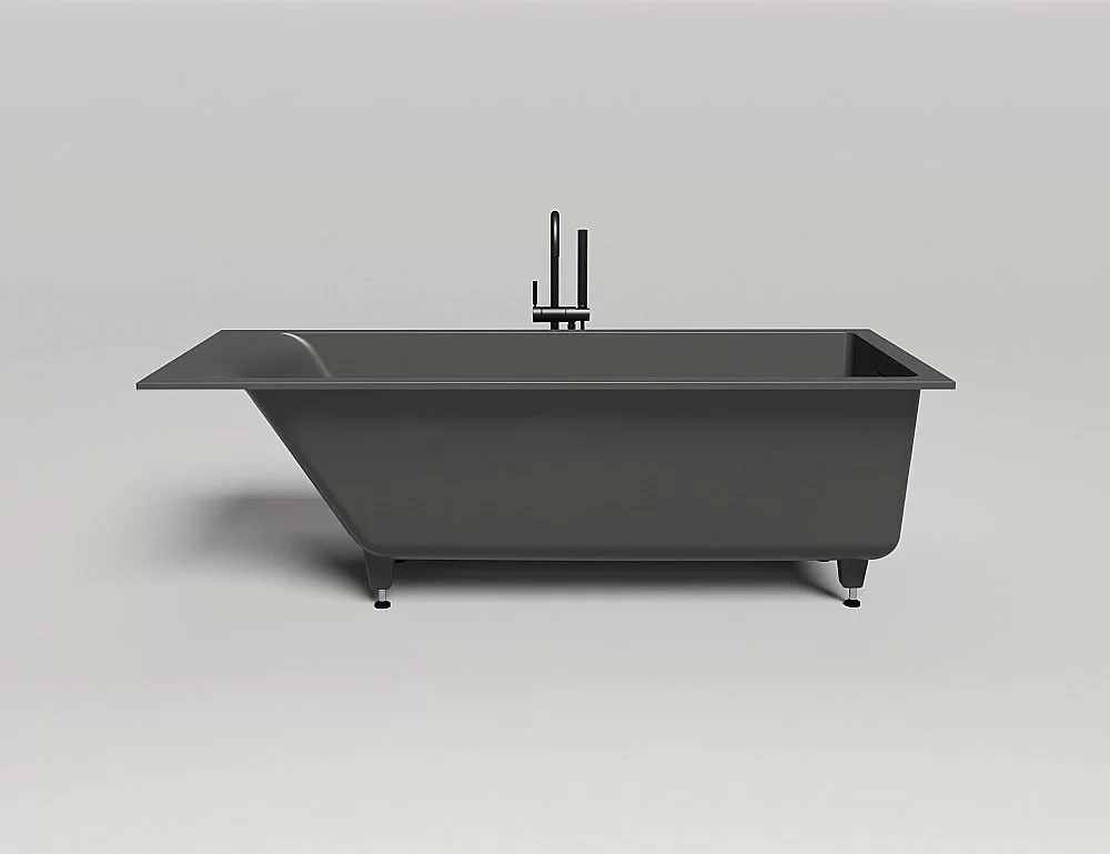 Ванна Salini Cascata KIT S-Stone 104523M 180x80 белая матовая