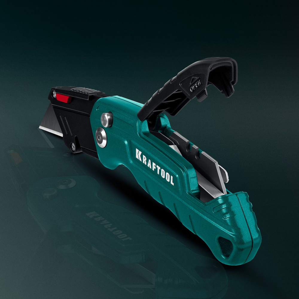 Универсальный складной нож, KRAFTOOL KOMPAKT тип А24, (09242)