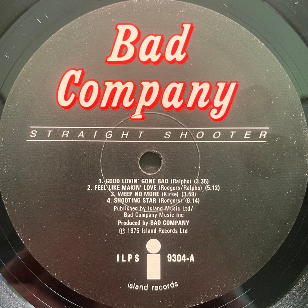 Bad Company - Straight Shooter (Англия 1975г.)