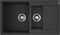 Мойка Omoikiri Daisen 86-2-BL Artgranit/черный(арт.4993477)