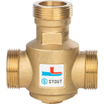Клапан термостатический смесительный STOUT - 1"1/4 (НР, 70°C)