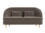 Кушетка Атико, Коричневый, Велюр, 109887