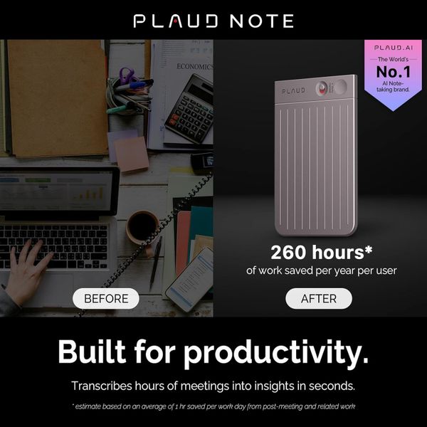 Цифровой диктофон Plaud Note с поддержкой ChatGPT, Сияющая звезда | Starlight