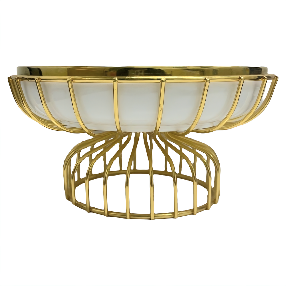 Фруктовница бел.с золотом "Ленарди" (с дефектом)