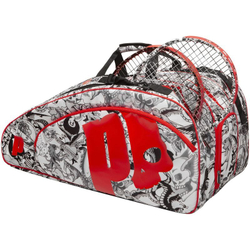 Сумка теннисная Prince By Hydrogen Tattoo Racquet Bag - black/white/red