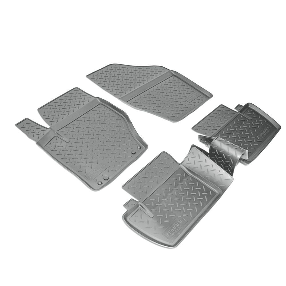 Ковры в салон Norplast/Unidec для Citroen C4 в кузове N (2010-), Серый, арт.NPL-Po-14-22-G