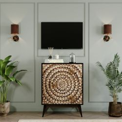 Комод Терра Птички с 3 ящиками Каштан