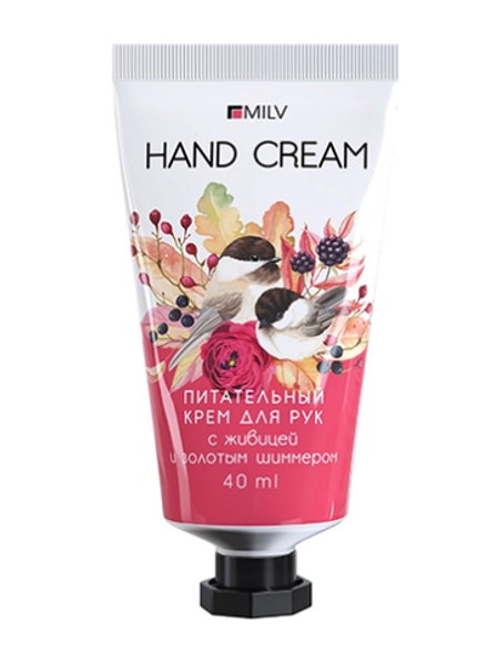 Milv Питательный крем для рук с живицей и шиммером Флер, 40мл