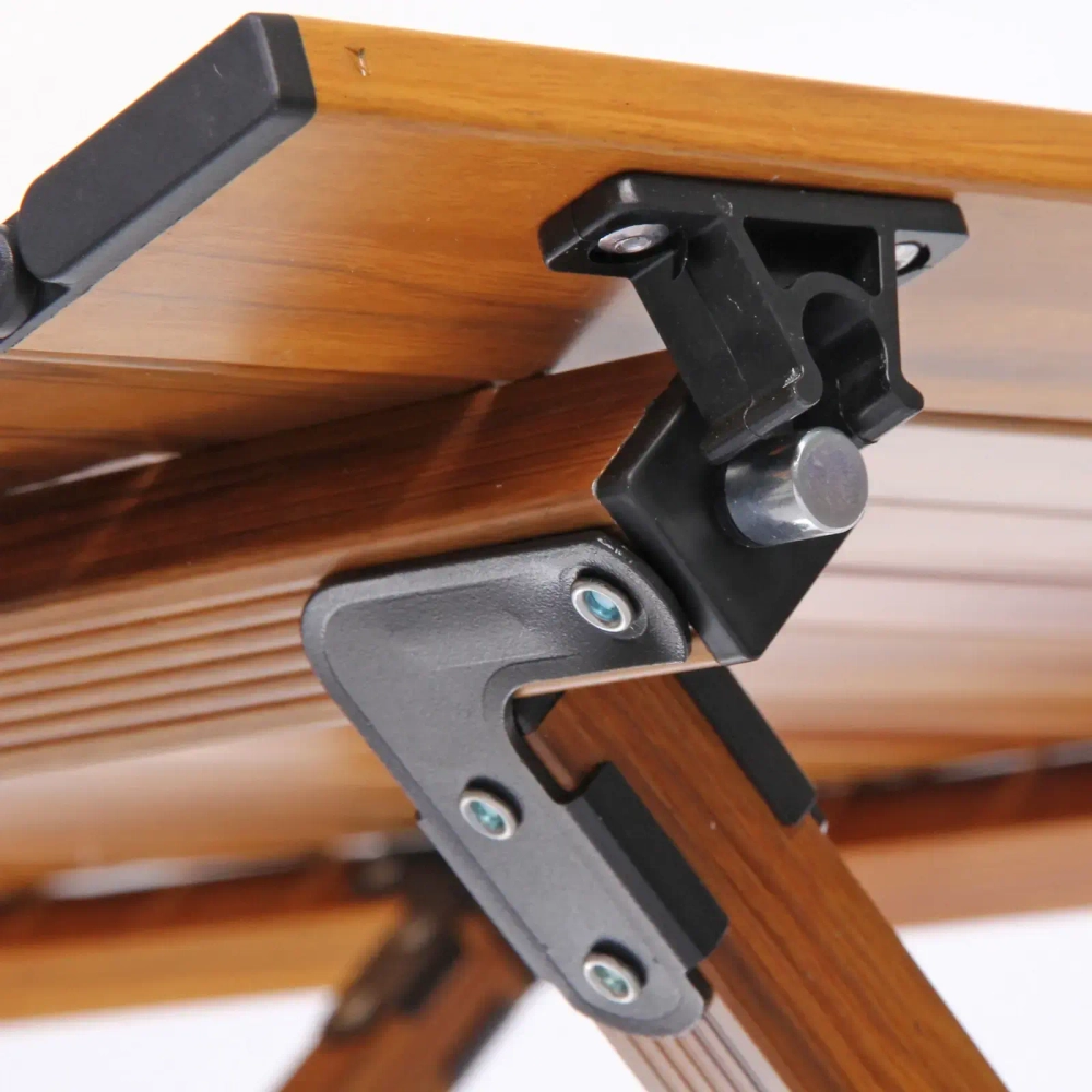 Стол кемпинговый складной DC-5003, 114*59*43 см, цвет: светлое дерево, каркас алюминий, ТуристМастер