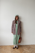 Платье Катарина из штапеля для беременных и кормящих, Полынь с цветами