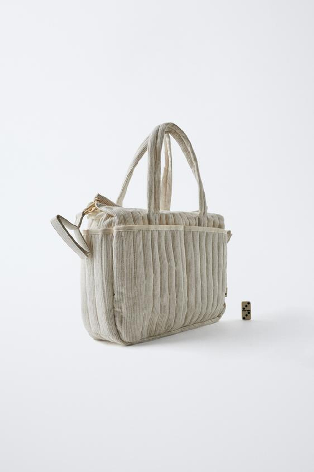 ZARA СУМКА ДЛЯ МАМ «ВИШИ», ЭКРЮ