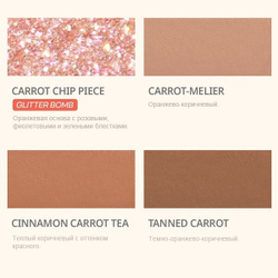 Яркая палетка теней для век Peripera All Take Mood Palette #08 Better Carrot-Ing, 7.88г