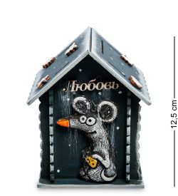 КоКо Шамель KK-621 Копилка-домик «Мышь с сыром» шамот