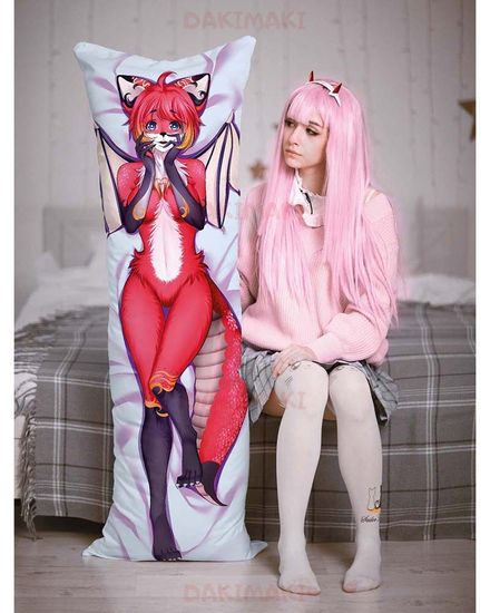 Дакимакура Фурри Дракон-лис арт. 0637