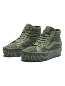 Кроссовки Vans Sk8 Premium Hi 38 Reissue Platform 'Army Green'