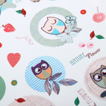 1498063 Клеёнка с ПВХ-покрытием «Совушки», 100х140 см Арт. 0056