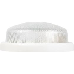 Светильник ЭРА НБО 05-100-001 с ободком Рондо пластик/стекло IP44 E27 max 100Вт круг белый | Светильники ЖКХ IP40 и IP44