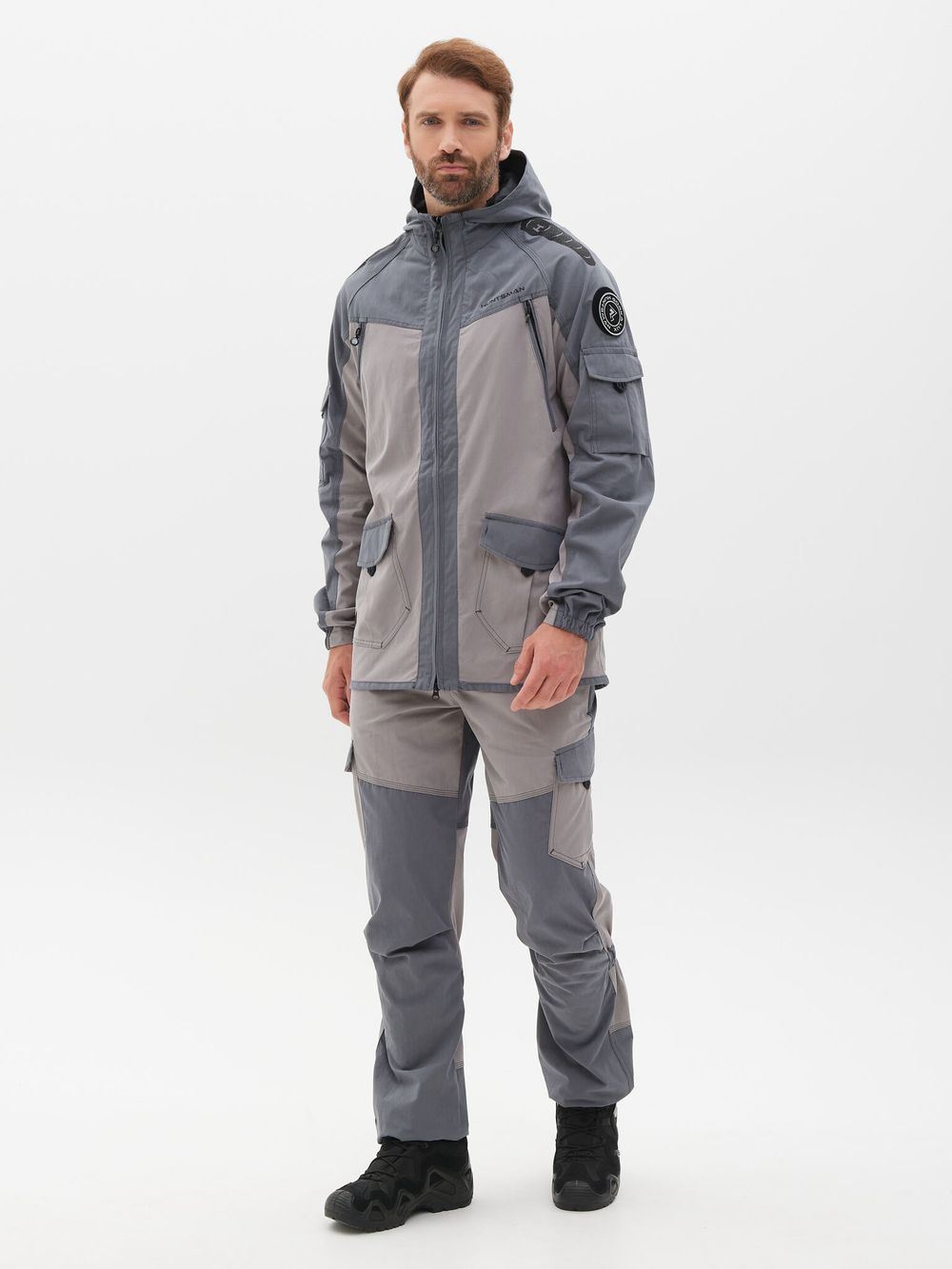 Костюм летний Горка-Люкс ткань Ravena Peach Wash цвет Серый