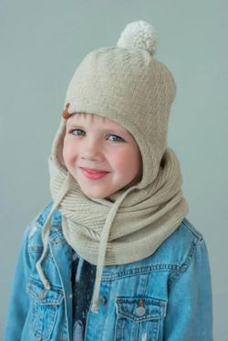 Шапка весенняя/осенняя вязаная КОДИ (Жемчуг)