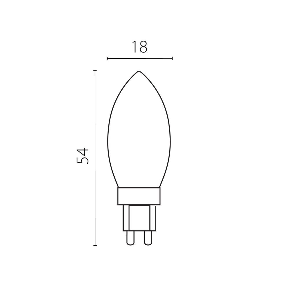 940474 Лампа энергосберегающая LED 220V C35 G9 5W=40W 280LM 360G 4000K 20000H