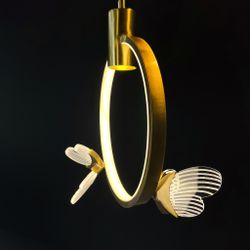 Подвесной светильник BABETTA RING 2 brass 4000К