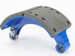 Колодка барабанного тормоза а/м КАМАЗ Компас 12 мост JAC N120 (OE: 3502.36G-090/ задняя/ нижняя/ сварная) (1шт.) АККОР