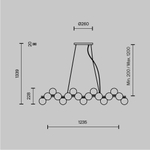 Подвесной светильник Maytoni Dallas MOD547PL-25B