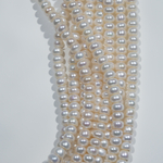 Жемчуг культивированный "Кукуруза" A++ Grade, белый, 6,3*4,3мм