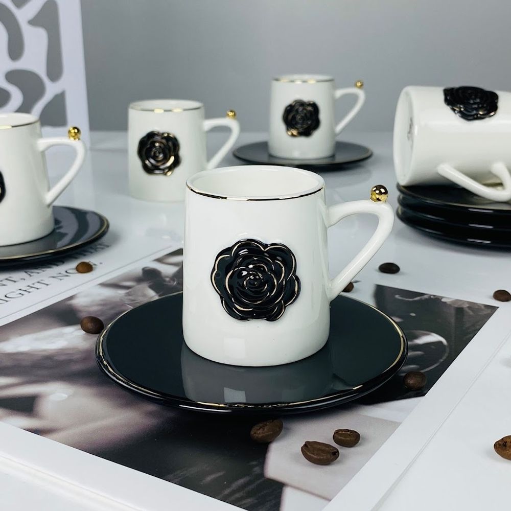 Lenardi 133-455 Кофейный набор 12пр.95мл в под.уп.(х12)Фарфор