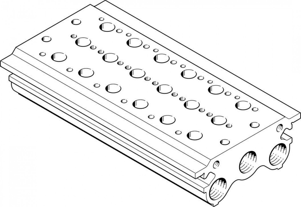 Плита для блочного монтажа Festo PRS-1/8-6-BB