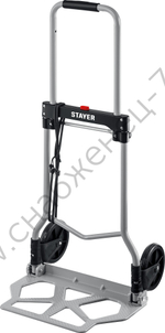 STAYER PROTruck до 70кг, каркас и платформа из алюминия, платформа 39х28см, колёса d13см, вес 3,0кг, складная хозяйственная тележка (38755-70)