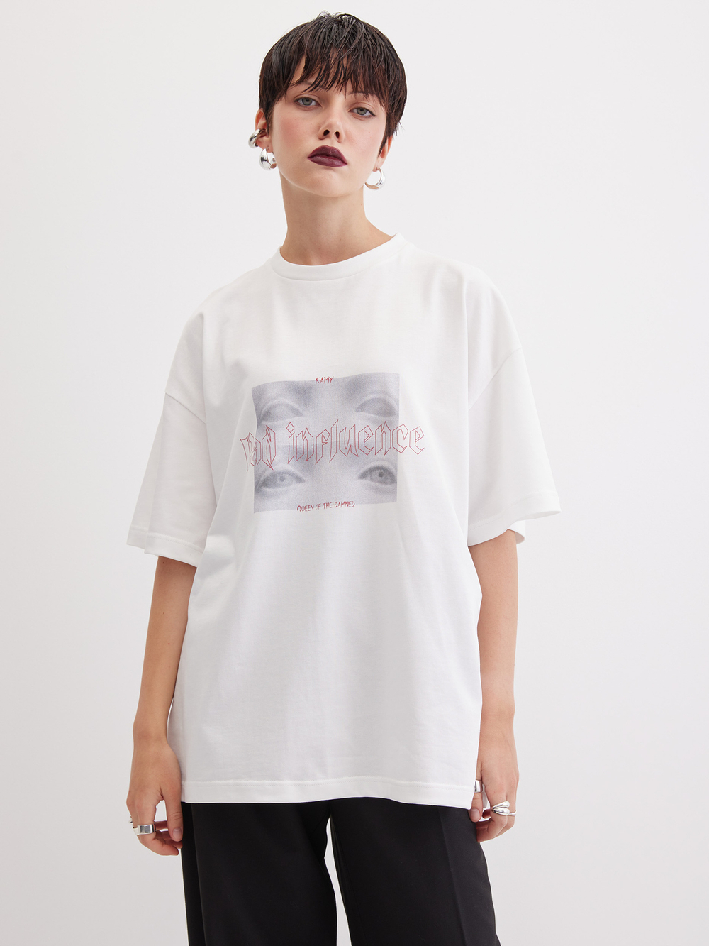 Футболка Bad Influence, молочная