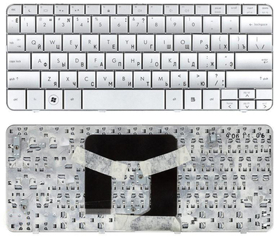 Клавиатура для ноутбука HP Mini 311 Pavilion DM1 DM1-1000 DM1-1100 DM1-2000 серебристая