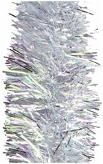 Мишура 1 штука, диаметр 100 мм, длина 2 м, серебро, 71512