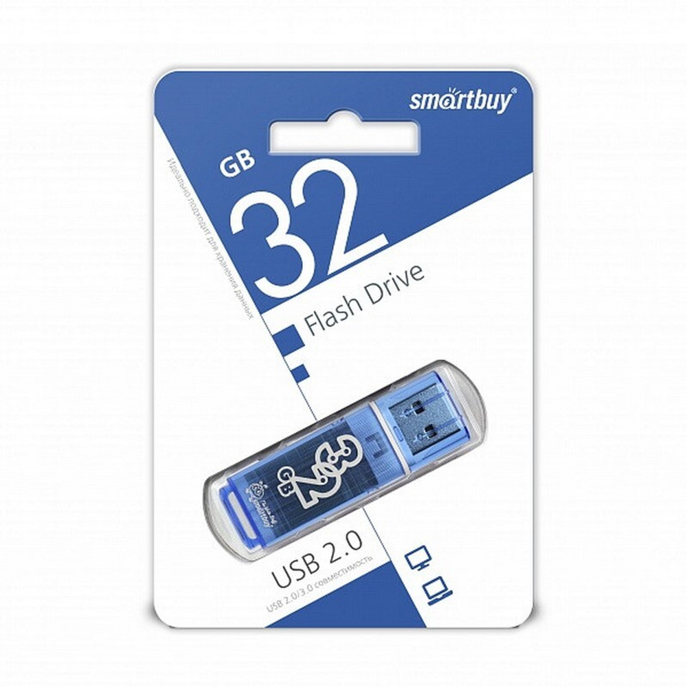 USB карта памяти 32ГБ Smart Buy Giossy (синий)