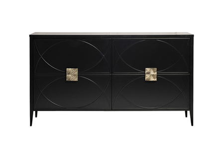 Комод Garda Decor черный 160*90*40 см