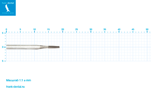 Бор твердосплавный Frank Dental типа FG - C.23.010.FG