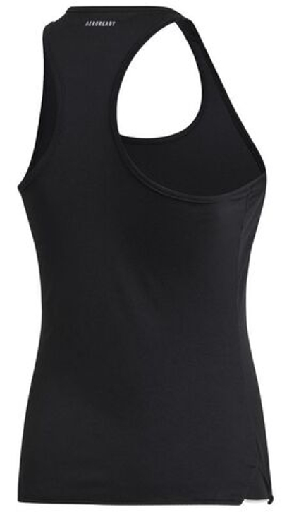Женский топ теннисный Adidas Club Tank - black/matte silver/white