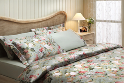 Постельное белье ANGELICA зеленый TIVOLYO HOME