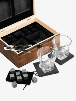 Подарочный Набор бокалов для виски с камнями в подарок