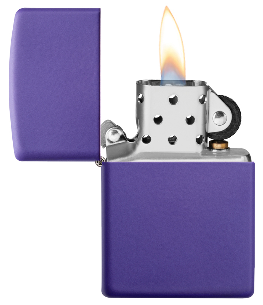Зажигалка фиолетовая Purple Matte ZIPPO 237