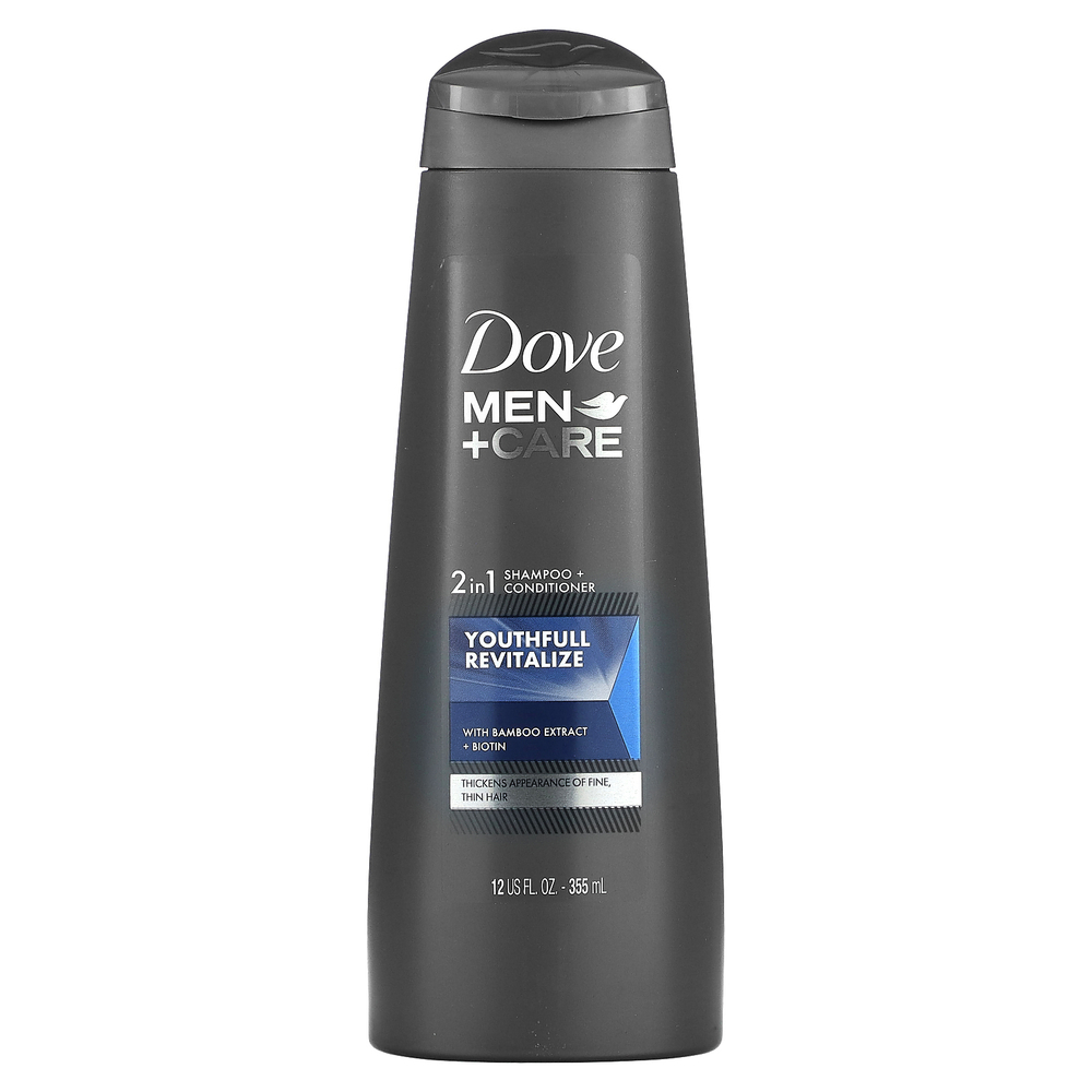 Dove, Men + Care, 2 в 1, шампунь + кондиционер, восстановление молодости, 355 мл (12 жидк. Унций)