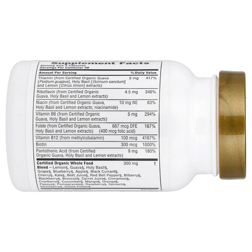 NaturesPlus, Source of Life® Garden, комплекс витаминов группы B, 60 растительных капсул