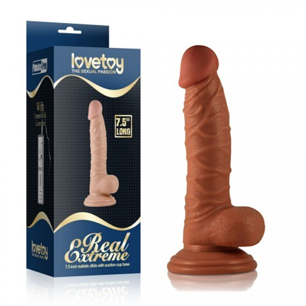 Фаллоимитатор Lovetoy на присоске (19×3,7 см)