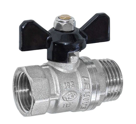 Кран шаровый Lavita MEDIUM Н-В 1/2&quot; бабочка полнопроходной 39818