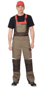 Полукомбинезон "Сириус-Фаворит-Мега" (с.коричневый/коричневый/красный)