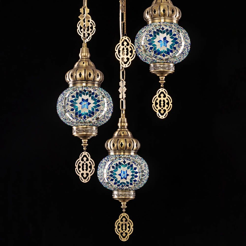 Citilux Каир CL419136 Подвесной светильник Мозаика Синяя